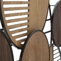 Decoratief wandpaneel hout metaal boho chic 134x69cm Woody Korting