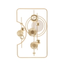 Goudkleurig 3D metalen wandpaneel 80x49,5 cm Goldy Aanbieding