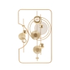 Goudkleurig 3D metalen wandpaneel 80x49,5 cm Goldy Aanbieding