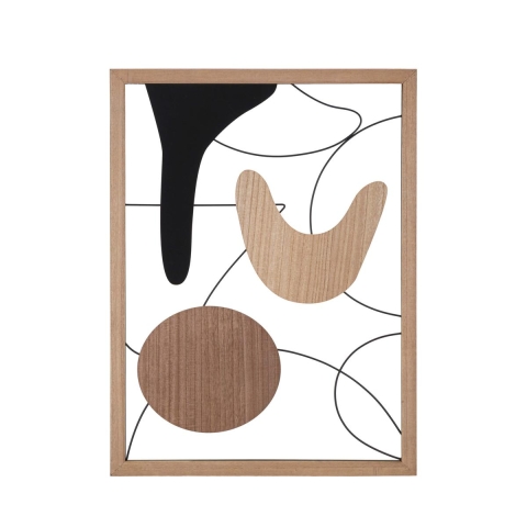 Astroy 3D Wanddecoratiepaneel in Hout en Metaal - Modern Design Aanbieding