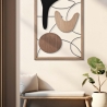 Astroy 3D Wanddecoratiepaneel in Hout en Metaal - Modern Design Verkoop