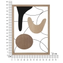 Astroy 3D Wanddecoratiepaneel in Hout en Metaal - Modern Design Catalogus