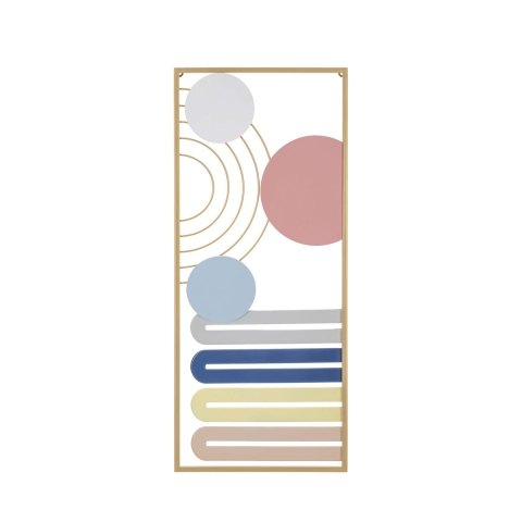 3D metalen wandpaneel abstract multicolor Darnok Aanbieding