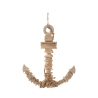 Houten wanddecoratie in de vorm van een anker 46x39 cm Nature Aanbieding