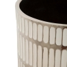 Set van 2 witte keramische vazen met zilverdecoratie Ray Kortingen