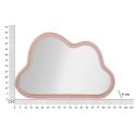 Wandspiegel in de vorm van een wolk met fluwelen lijst 90x60cm Cloud Voorraad