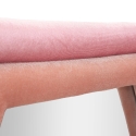 Moderne zeshoekige wandspiegel met roze fluwelen lijst Tony Kortingen