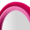 Wandspiegel met gebogen stoffen lijst 160x60x4 cm Cloe Voorraad