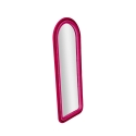 Wandspiegel met gebogen stoffen lijst 160x60x4 cm Cloe Kortingen