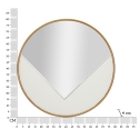Ronde wandspiegel 80cm met gouden lijst Tolosa Voorraad