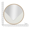 Ronde wandspiegel 80cm met gouden lijst Tolosa Voorraad