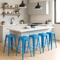 industriële stalen kruk steel up voor thuis of horeca Korting