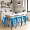 industriële stalen kruk steel up voor thuis of horeca Korting