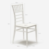 Witte stoel Chiavarina in vintage stijl Karakteristieken