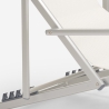 Opvouwbare aluminium ligstoel met armleuningen Riccione Gold Lux 