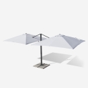 Dubbele aluminium tuinparasol 3x3m voor thuis en horeca Oslo Keuze