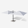 Dubbele aluminium tuinparasol 3x3m voor thuis en horeca Oslo Keuze