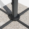 Dubbele aluminium tuinparasol 3x3m voor thuis en horeca Oslo 
