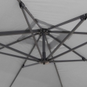 Dubbele aluminium tuinparasol 3x3m voor thuis en horeca Oslo 