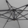 Dubbele aluminium tuinparasol 3x3m voor thuis en horeca Oslo 