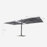 Dubbele aluminium tuinparasol 3x3m voor thuis en horeca Oslo 