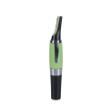 Precisietrimmer met LED op batterij 2 kammen zwart en groen Spark Aanbod