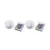 Set van 2 LED-spots waterdicht met afstandsbediening Ø 6,9x2,8 cm Virel Aanbieding