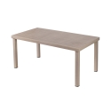 Buitentafel + 6 tuinstoelen van aluminium met kussens Ibiza Kortingen