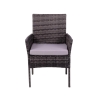 Tuinset in rattan met bank, 2 fauteuils en glazen tafelblad Rodi Korting