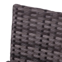 Tuinset in rattan met bank, 2 fauteuils en glazen tafelblad Rodi Kortingen