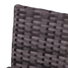 Tuinset in rattan met bank, 2 fauteuils en glazen tafelblad Rodi Kortingen