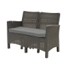 Tuinset met 2-zitsbank, fauteuils en tafeltje in rattan-look Malaga Model