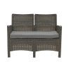 Tuinset met 2-zitsbank, fauteuils en tafeltje in rattan-look Malaga Karakteristieken