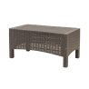 Tuinset met 2-zitsbank, fauteuils en tafeltje in rattan-look Malaga Afmetingen