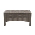 Tuinset met 2-zitsbank, fauteuils en tafeltje in rattan-look Malaga Prijs
