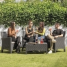 Tuinset met 2-zitsbank, fauteuils en tafeltje in rattan-look Malaga Verkoop