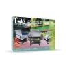 Tuinset voor 4 personen met glazen tafelblad Saint Tropez Korting