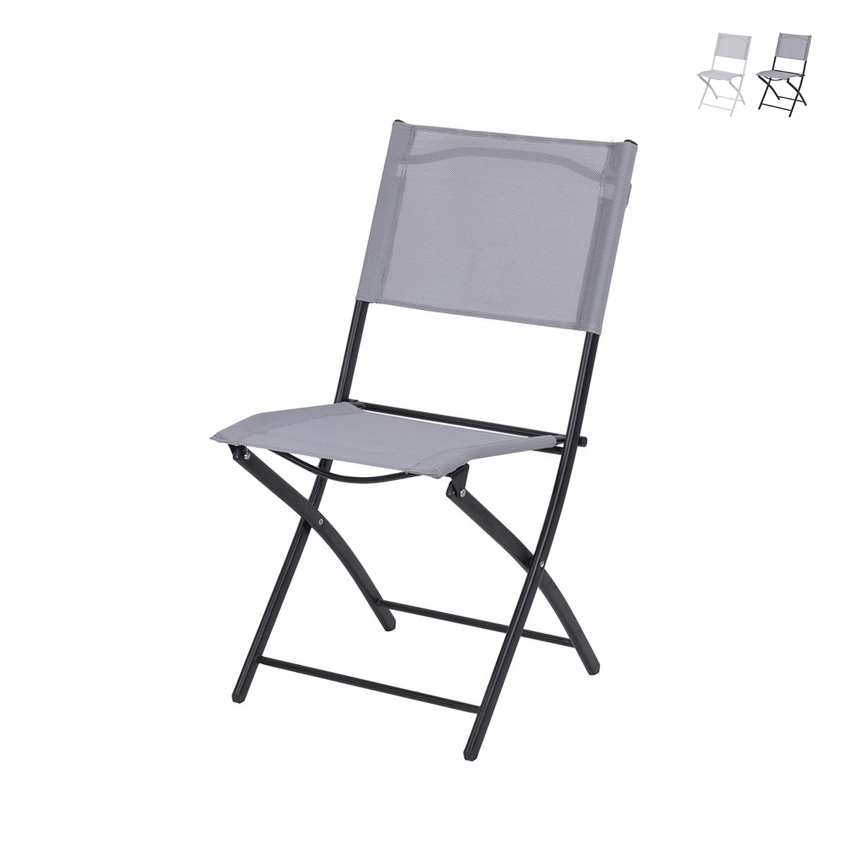 Opvouwbare tuinstoel met ijzeren frame polyester PVC Maratea