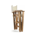 Opvouwbare regisseursstoel hout acacia polyester Bali Aanbod