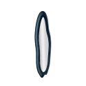 Blauw fluwelen wandspiegel met contouren 160x40x4cm Chanel Aanbod