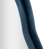 Blauw fluwelen wandspiegel met contouren 160x40x4cm Chanel Korting