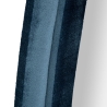 Blauw fluwelen wandspiegel met contouren 160x40x4cm Chanel Kortingen