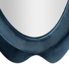Blauw fluwelen wandspiegel met contouren 160x40x4cm Chanel Catalogus