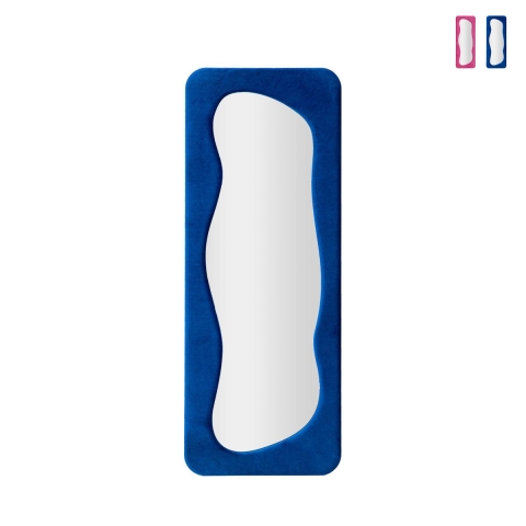 Wandspiegel met fluwelen lijst 160x60x4 cm Theodor Aanbieding