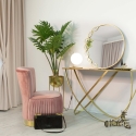 Set van 2 gouden metalen plantenvazen Lumai Model