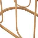 Metalen console in boho chic stijl met rattan blad Samui Voorraad