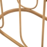 Metalen console in boho chic stijl met rattan blad Samui Voorraad