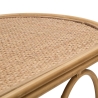 Metalen console in boho chic stijl met rattan blad Samui Keuze