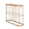 Metalen console in boho chic stijl met rattan blad Samui Aanbod