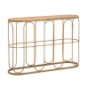 Metalen console in boho chic stijl met rattan blad Samui Aanbieding